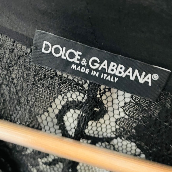 Dolce & Gabbana Black Lace Blouse - Picture 3 of 5
